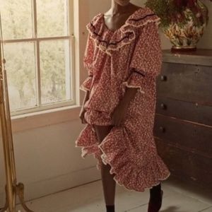 Doen | Chaleur Nightgown | NWT | Size S | Rouge Pomme Et Poire